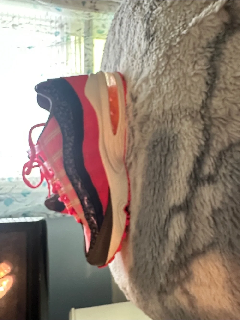 Nike Kids Hot Pink and Black Air Max Sneakers